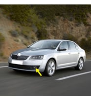Skoda Octavia A7 2013-2017 Ön Sol Sis Farı İçi Siyah 5E0941701E