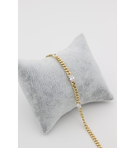 XUPİNG JEWELRY ÜÇ TAŞ YUVARLAK ZİRKON TAŞLI BİLEKLİK