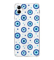 PrintiFy Samsung Galaxy A04 Uyumlu Nazar Boncuğu 1 Baskılı Şeffaf Köşe Korumalı Antişok Kılıf
