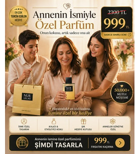 LELAS Kişiye Özel Yazı Yazılan Hediye Parfüm EDP 55 ML – Anneler Günü Hediyesi