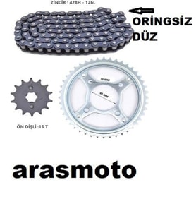 Honda Cbf 150 Oringsiz Zincir Dişli Seti Kaliteli 2007-17 _Supermoto (Renksiz)