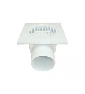 Plastik Yer Süzgeci 10X10 Cm 50 Mm Yandan Çıkış