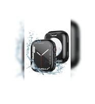 Apple Watch 7 45mm Uyumlu 360 Derece Korumalı Kasa ve Ekran Koruyucu Zore Watch Gard 12 (Siyah)