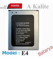 Vestel  Uyumlu E4 Batarya A Kalite 2820mAh Sıfır Vakumlu Ambalajında Garantili Batarya