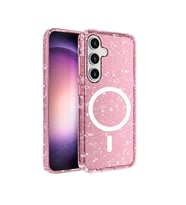 Galaxy S25 Plus Kılıf M-safe Şarj Özellikli Parlayan Simli Saydam Renkli Zore Allstar Kapak