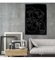 SİYAH ÇERÇEVELİ TABLO AD407