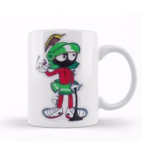 Marvin The Martian Smoking Kupa Bardak Porselen