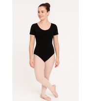 Kısa Kollu Full Lycra Cotton Bale Mayosu-Yetişkin (Siyah)