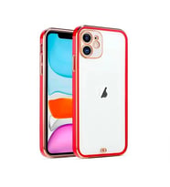 iPhone 11 6.1inç Gold Çerçeve Kamera Korumalı Silikon Bumper Kılıf-(5775) - SSSSSS7152-3982