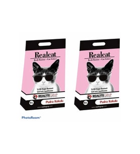 Real Cat Topaklanan Kedi Kumu Pudralı 10 Lt x 2 Adet
