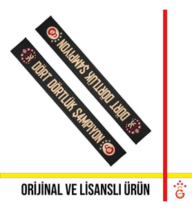 Galatasaray Lisanslı 26 Şampiyonluk Siyah Atkı