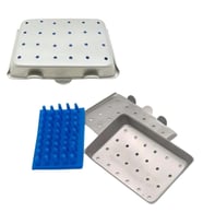 Sterilizasyon Konteyneri 7x4 Cm Mikrovasküler Alet Mikrocerrahi Alüminyum Sterilizasyon Konteyner