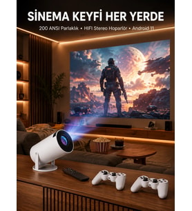 Projeksiyon Cihazı Video Oyun Konsolu 8 Gb Hafıza Lcd Ekran Kumandalı Yeni Nesil