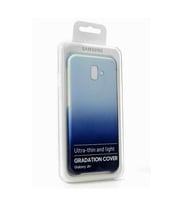 Galaxy J6 Plus ile Uyumlu Gradation Kılıf Mavi EF-AJ610LBEGWW