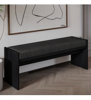 Pearl Bench – Modern Tasarım Antre, Mutfak, Yatak Odası, Balkon Oturma Bankı, Kolay Kurulum (A.Siyah)