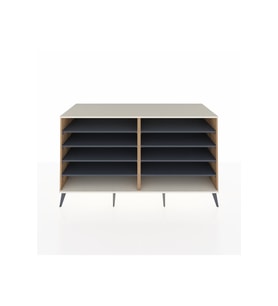 Kronos Konsol 8 Raflı  176x59x99 Çam-Aytaşı/Antrasit