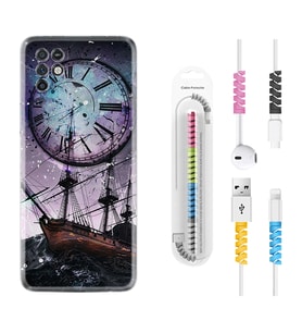 INFINIX Note 11 Pro Note 10 Hot 9 Play Kılıf Kablo Koruma Spiral Silikon Time 1749