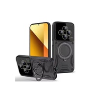 Xiaomi Redmi 14c Kılıf Joy Lens Standlı Kapak - Siyah