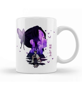 Shinobu Kocho Butterfly Kupa Bardak Porselen