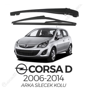 Opel Corsa D 2006-2014 Arka Silecek Kolu ve Silecek Seti