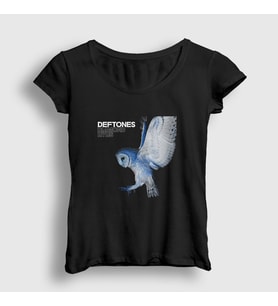 Presmono Kadın Siyah Diamond Eyes Deftones T-Shirt 138817tt