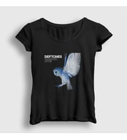 Presmono Kadın Siyah Diamond Eyes Deftones T-Shirt 138817tt