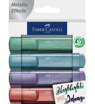 Faber-Castell Fosforlu Kalem 46 Metalik Renkler 4 Renk