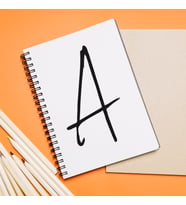 Baş Harf Tasarımlı Defter Kişiye Özel