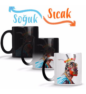 Iron Man Sihirli Kupa Bardak Porselen