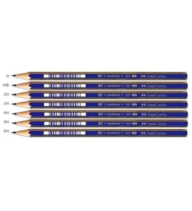 Faber Castell Dereceli Kurşun Kalem Resim Çizim Kalemi H,HB,2H,3H,4H,5H,6H 1erli 7 adet