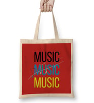 Music Music Music Bez Çanta Uzun Saplı