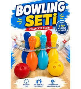Bowling Seti - Spor Oyuncakları - Bovling Seti - Bovling Oyuncak - Bowling Yarışı