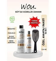 WOU World of Unique Milk Therapy Şampuan 400 ML+Milk Therapy Milk Therapy Saç Ba
