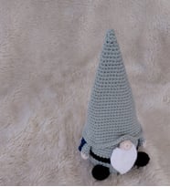 El Örgüsü Gnome, 28 cm (Parlak Beyaz)
