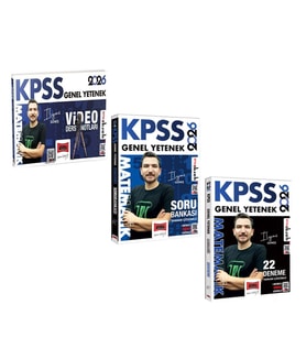 Yargı 2026 KPSS Matematik Ders Notları Soru Bankası ve Deneme Seti 3 Kitap