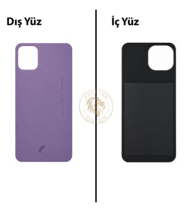 Reeder S23 Max Pro Mor Arka Kapak Arka Cam Batarya Kapağı Lazer Kesim Kapak Pil Kapağı Back Cover
