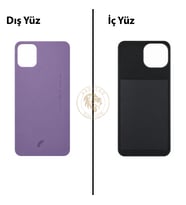 Reeder S23 Max Pro Mor Arka Kapak Arka Cam Batarya Kapağı Lazer Kesim Kapak Pil Kapağı Back Cover