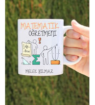 matematik öğretmeni özel tasarım kupa bardak