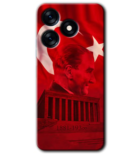 Tecno Spark 10 Pro Kılıf HD Desen Baskılı Kılıf - Anıtkabir Atatürk
