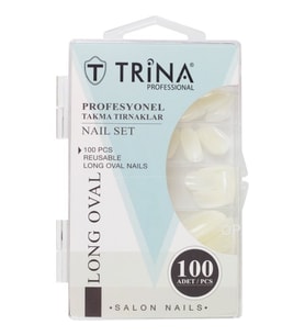 Trina Takma Tırnak 100‘LÜ Kutulu (Long Oval) - 02