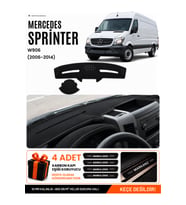 MERCEDES SPRİNTER W906 (2006-2014) Uyumlu Torpido Örtüsü Torpido Kılıfı - Siyah