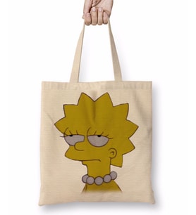 Lisa Simpson Entediada Bez Çanta Uzun Saplı