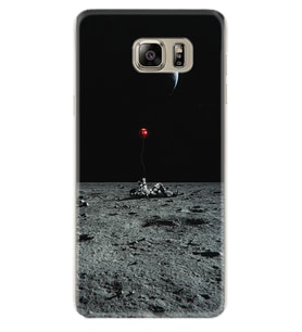 Samsung S7 Edge S20 Fe Plus Ultra S21 S22 Kılıf Boyun Askılı Silikon Astronoot Red Baloon 1608