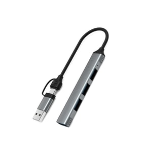 Valkyrie mAcbook Uyumlu Type-C & USB Çiftli 4port USB 3.0 Splitter 5 Gbps Çevirici Hub Adaptör