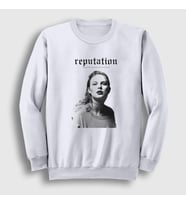 Presmono Unisex Beyaz Reputation Taylor Swift Sweatshirt 312698tt