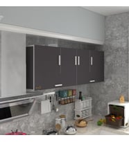 Kenzlife hazır mutfak perenna gri 060*180*22 mutfak banyo dolabı kapaklı raflı (Karışık)