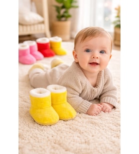 Domi Kids Bebek Panduf Sarı - SARI / 0-4 ay