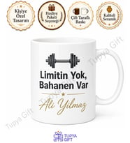 Fitness Tutkunu İçin Kişiye Özel Baskılı Kupa Bardak Spor Hediye