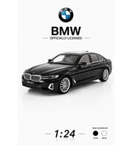 1:24 BMW G60 530LCi Siyah Resmi Lisanslı Diecast Metal Model Araba - Süspansiyonlu ve Açılabilir Kapılı Maket