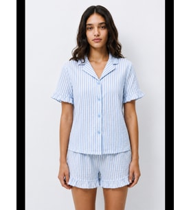 Night Kadın Desenli Trend Pijama Takımı